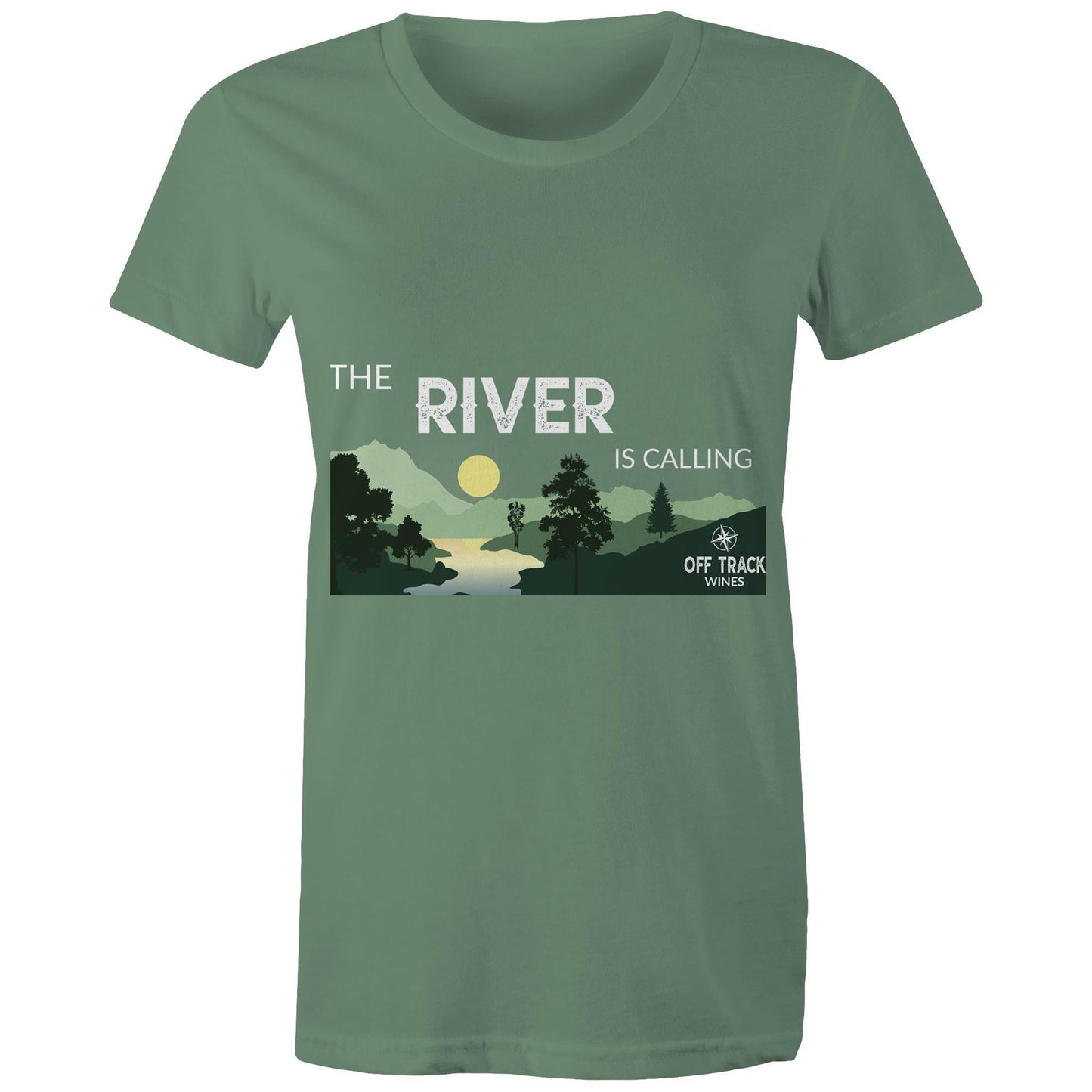 Women T-Shirt - The River is Calling - Colour Art