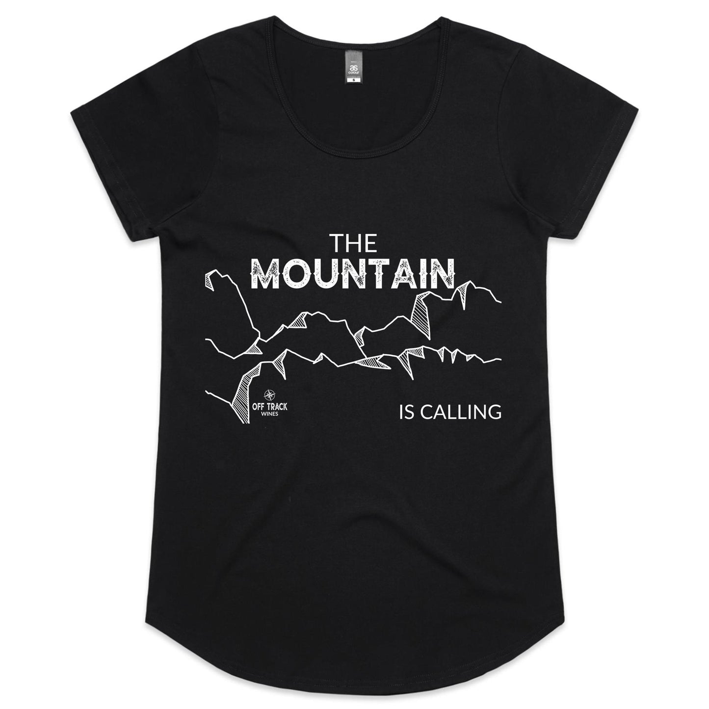 Women T-Shirt - The Mountain is Calling - Line Art