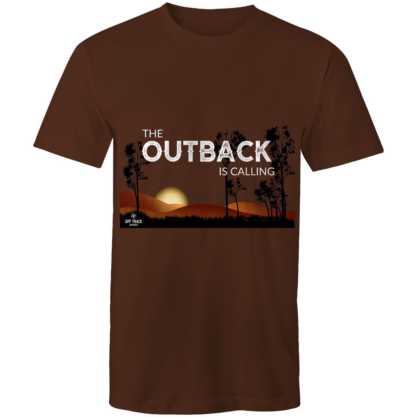 Mens T-Shirt - The Outback is Calling - Colour Art