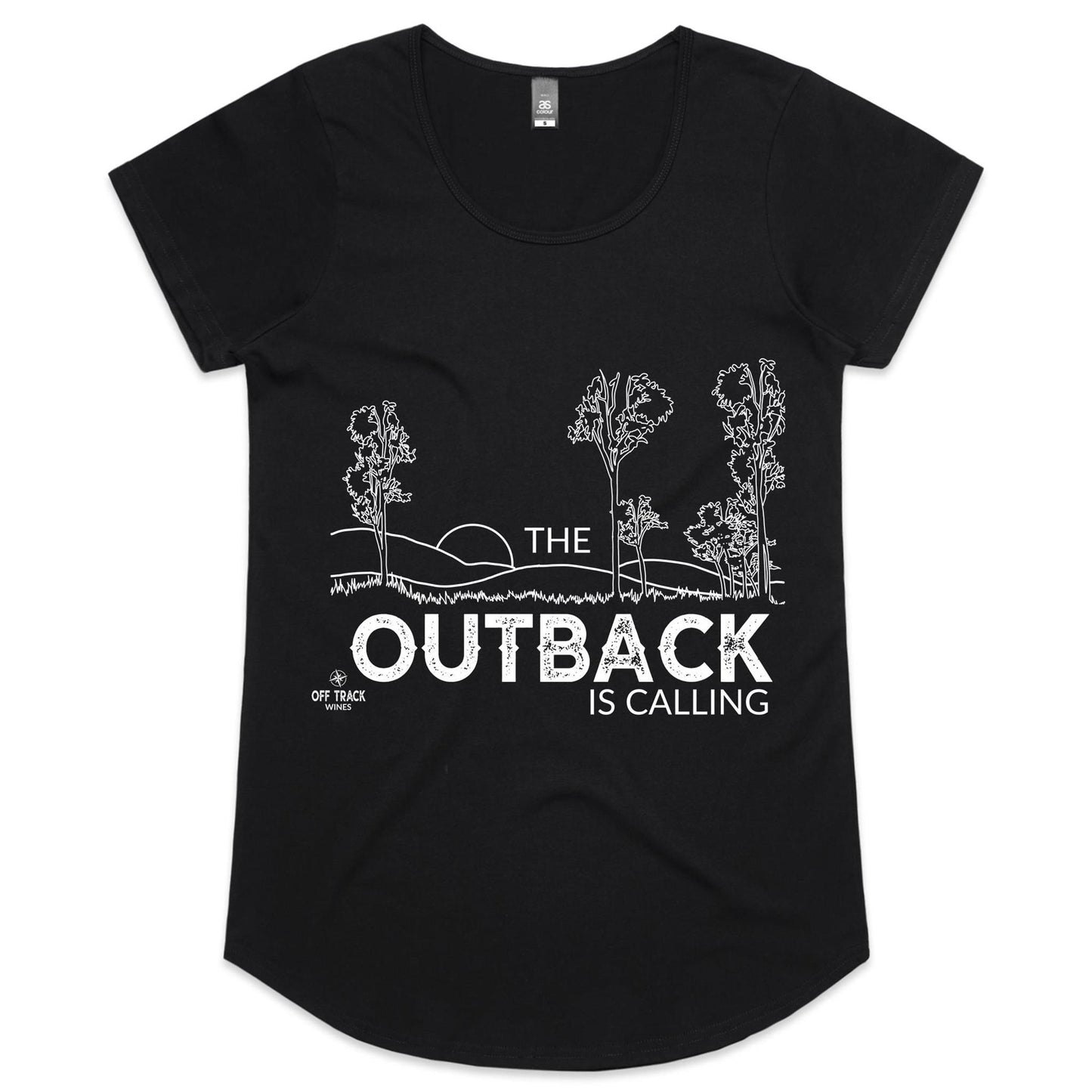 Women T-Shirt - The Outback is Calling - Line Art