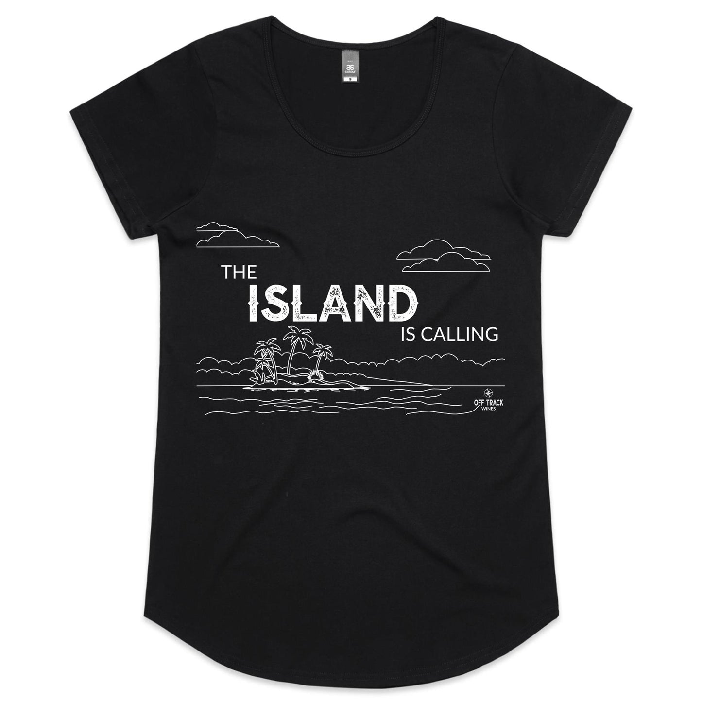 Women T-Shirt - The Island is Calling - Line Art
