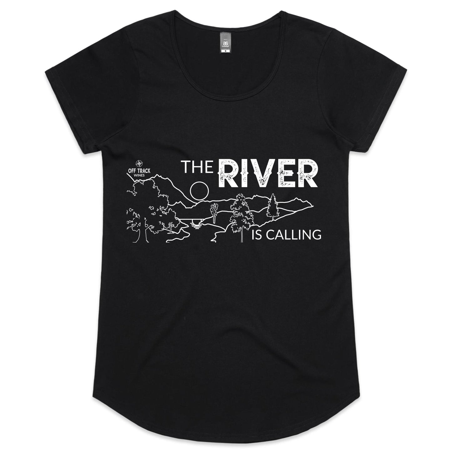 Women T-Shirt - The River is Calling - Line Art