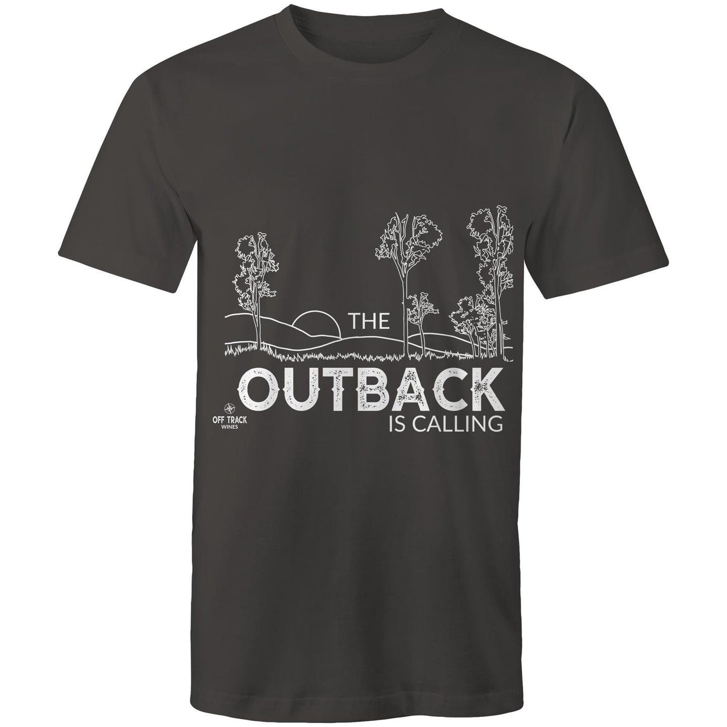 Men's T-Shirt - The Outback is Calling - Line Art