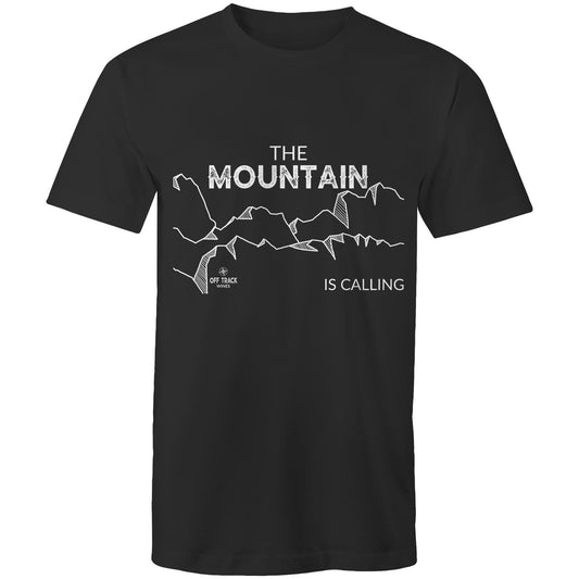 Men's T-Shirt - The Mountain is Calling - Line Art - Off Track Wines