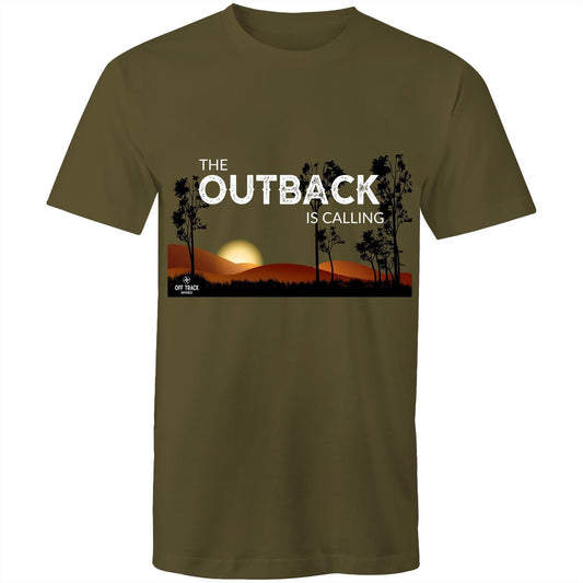 Men's T-Shirt - The Outback is Calling - Colour Art - Off Track Wines