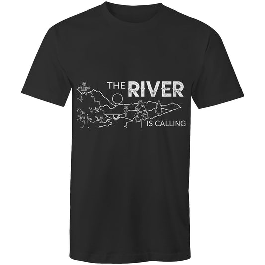 Men's T-Shirt - The River is Calling - Line Art - Off Track Wines