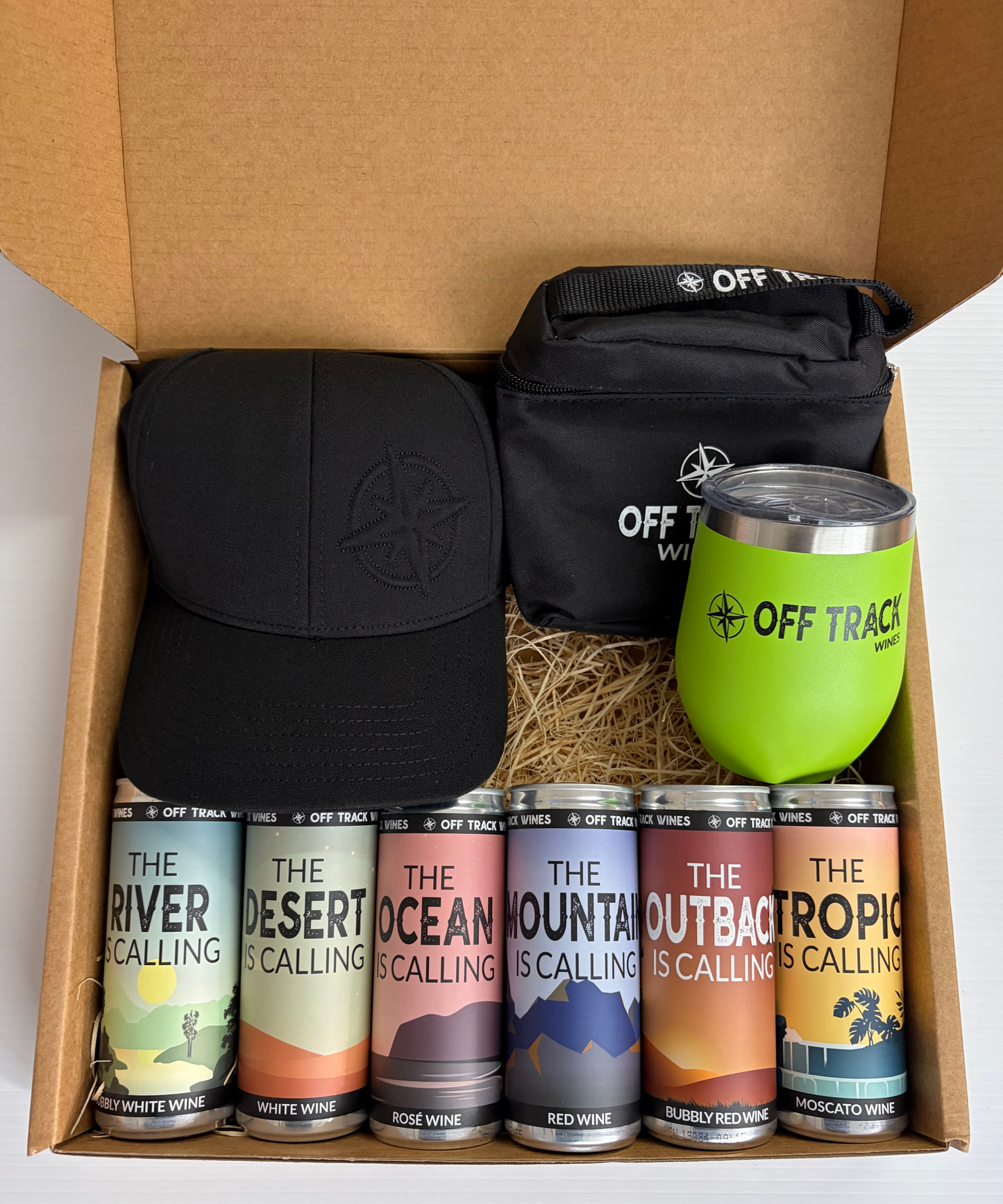 Off Track Wine Goodie Box - Green Tumbler