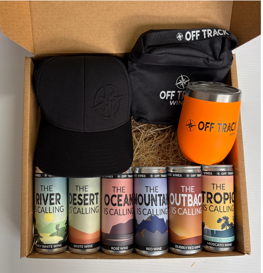 Off Track Wine Goodie Box - Orange Tumbler
